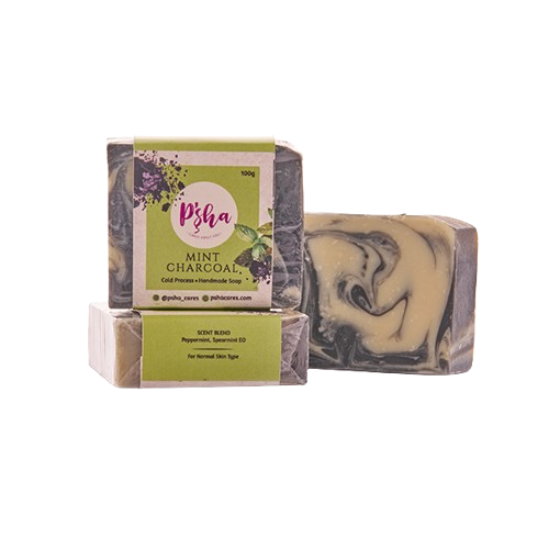 Charcoal Mint Cold Process Soap